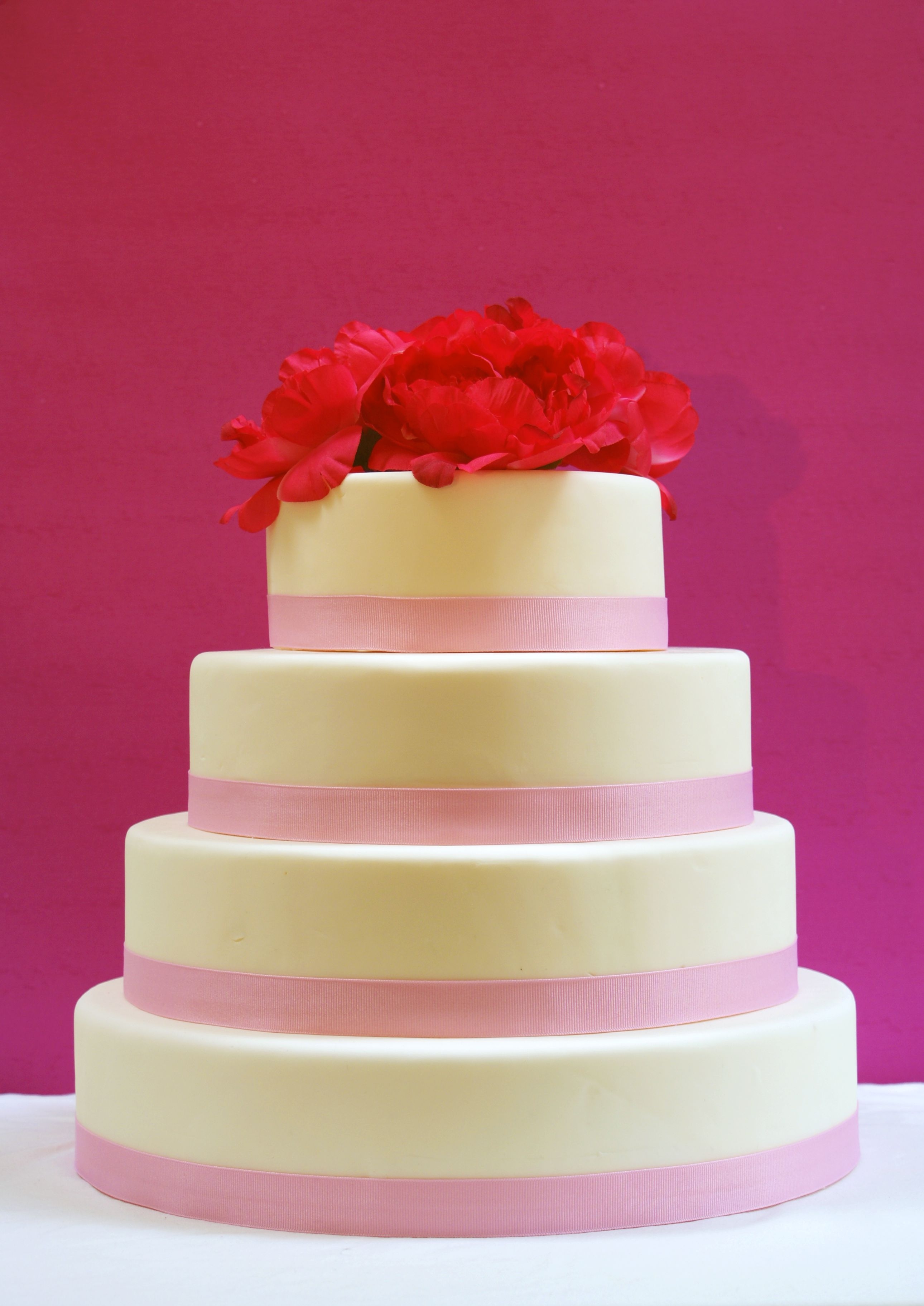 Pink Wedding Cake