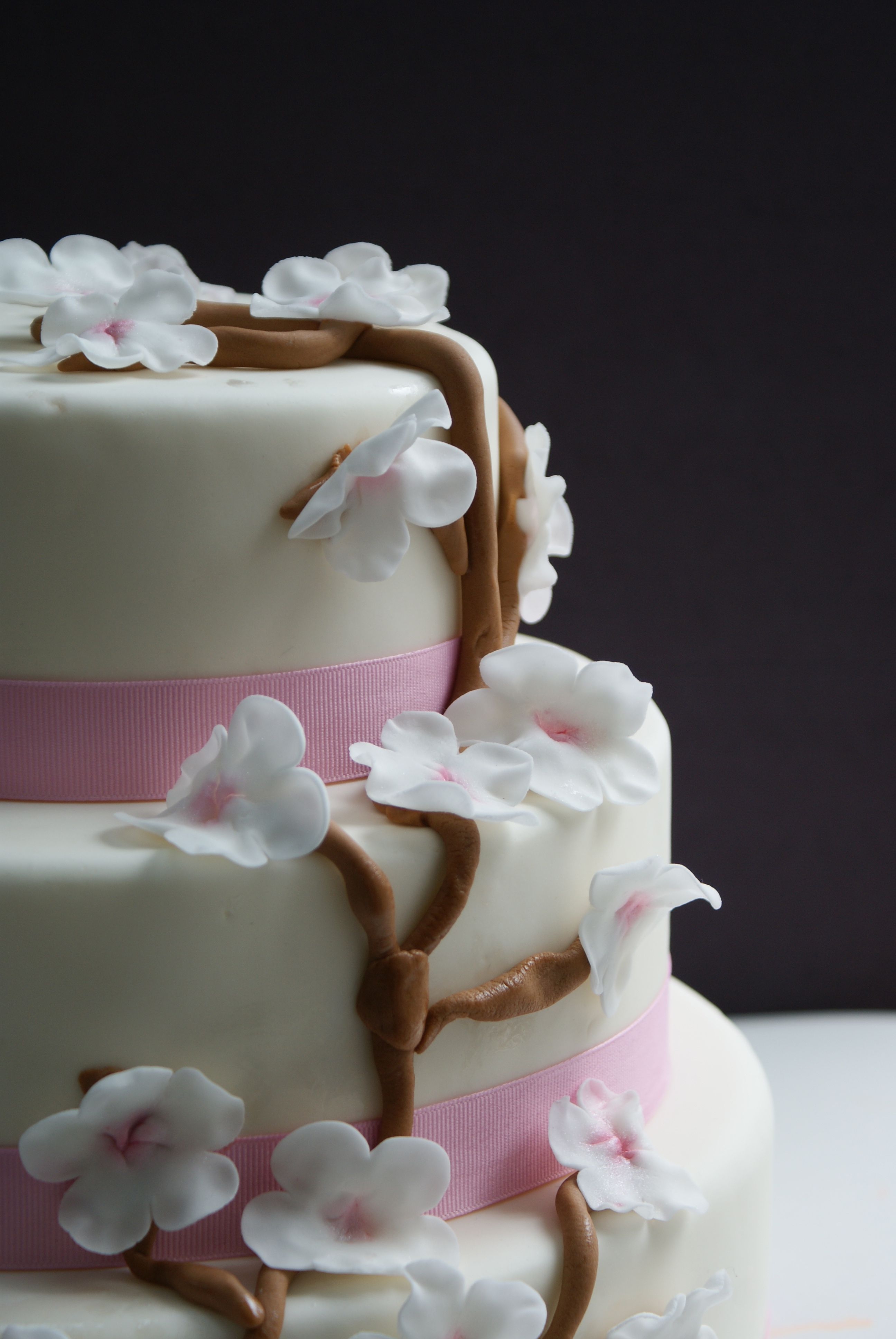 Cherry Blossom Wedding Cake