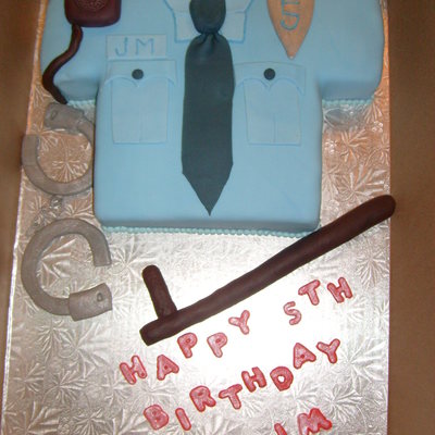 Police Shirt Cake