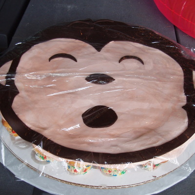 Monkey Cupcake Cake