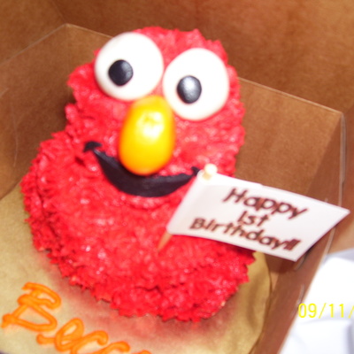 Elmo Smash Cake