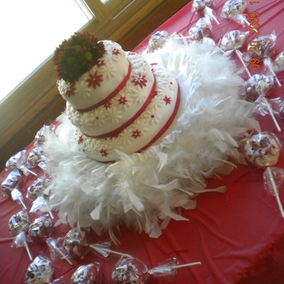 Red And White Daisy's