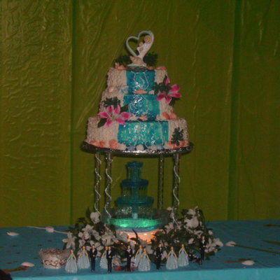 Beach Themed Quinceanara Cake