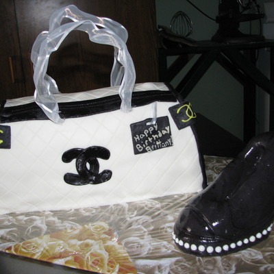 Chanel Purse & Shoe Cake