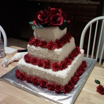 Square Rose Cake