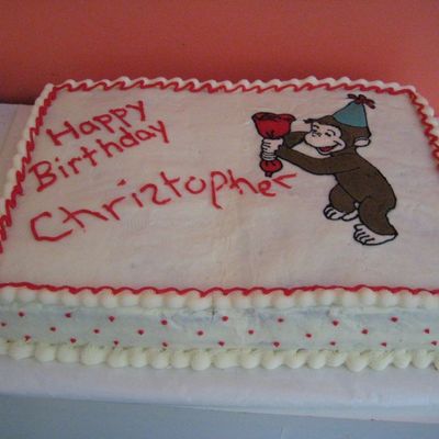 Curious George Birthday Cake