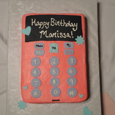 Cell Phone Cake