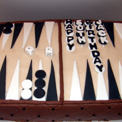 Backgammon Cake