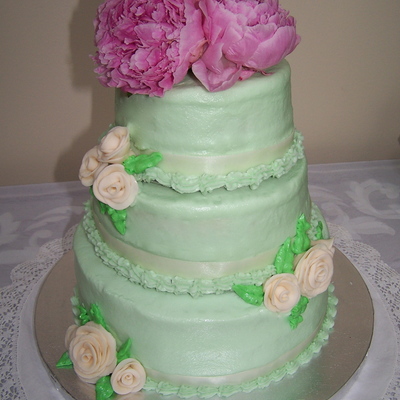 Green Wedding Cake
