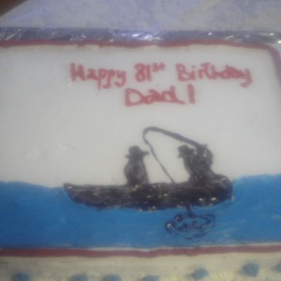 Fishing Theme Birthday Cake