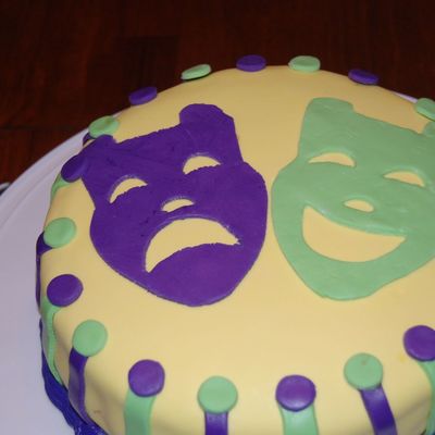 Mardi Gras Cake