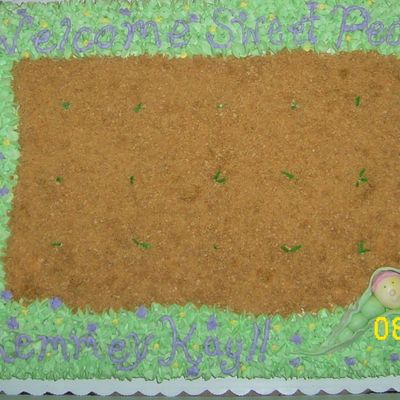 Sweet Pea Baby Shower Cake