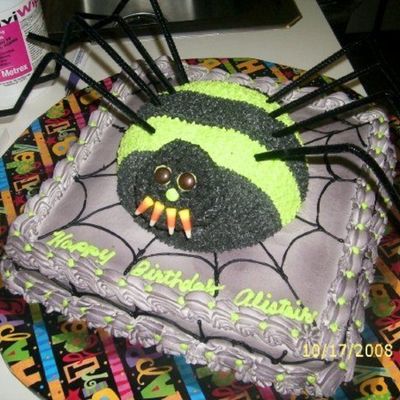 Halloween Spider Cake