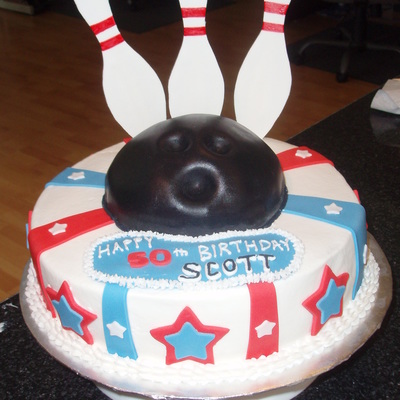 50Th Birthday Bowling Cake