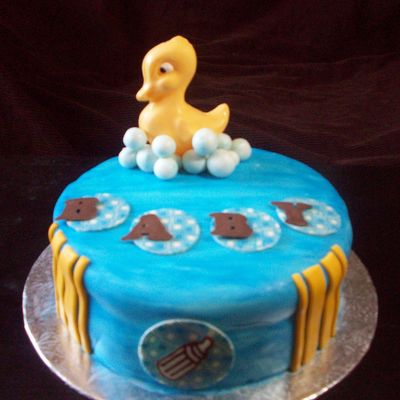 Ducky Shower Cake