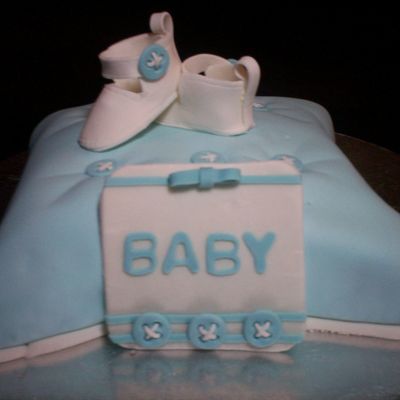 Baby Boy Button Cake