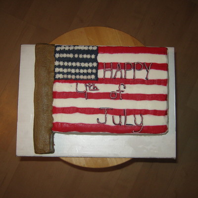 American Flag Cake