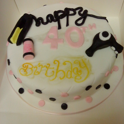 Hairdressing Theme Birthday Cake
