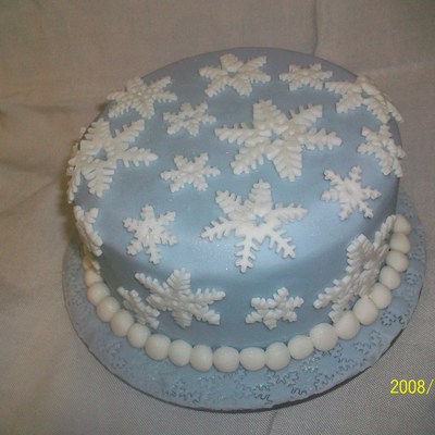 Snowflake Dummy Cake