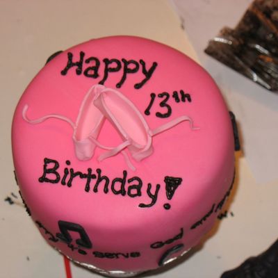 Pointe Shoes Bday Cake