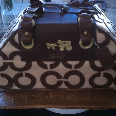 Coach Purse Cake