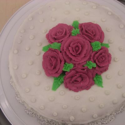 Pink Rose Cake