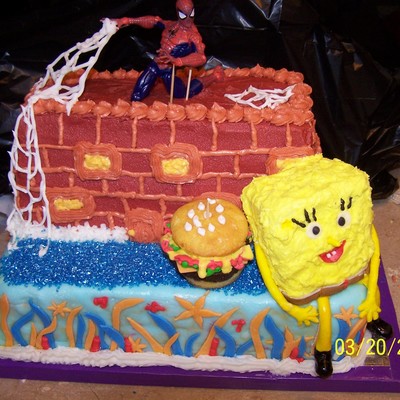 Sponge Bob ,spiderman