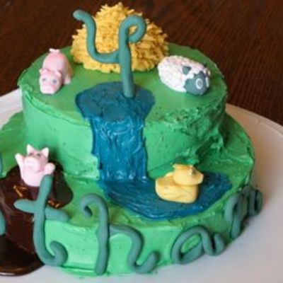 Farm Birthday Cake