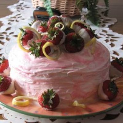 Raspberry Lemonade Cake