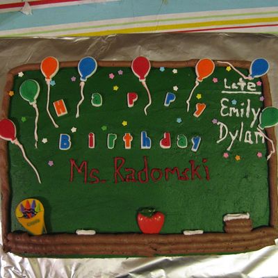 Teacher Chalkboard Cake
