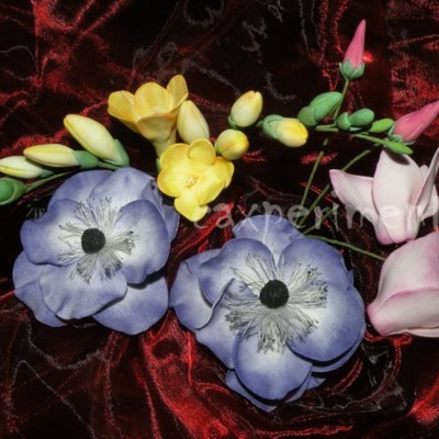 Freesia, Cyclamen And Anemone