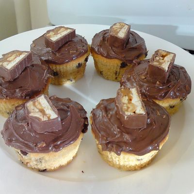 Chocolate Peanut Butter Cupcakes.