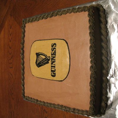 Guiness Birthday Cake