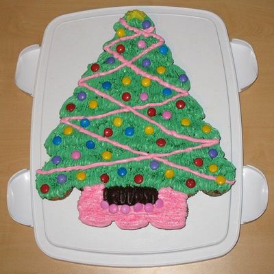 Christmas Tree Cupcake For School