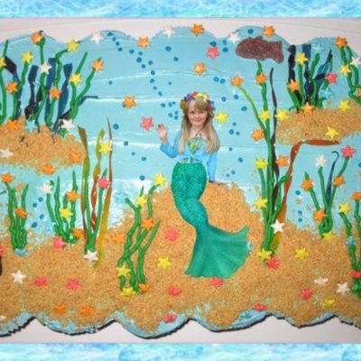 Shannon's Mermaid Cupcake Cake