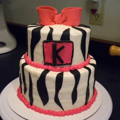 Pink And Black Zebra 18Th Birthday !