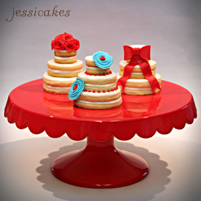 Wedding Cake Cookies - Stacked