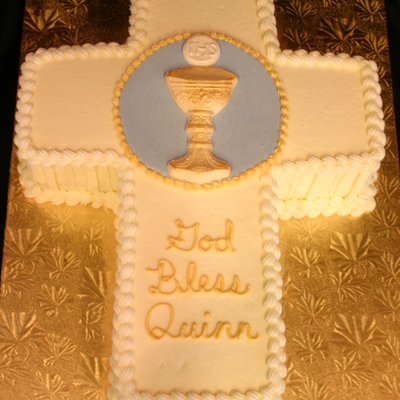 First Communion Cross With Chalice And Host