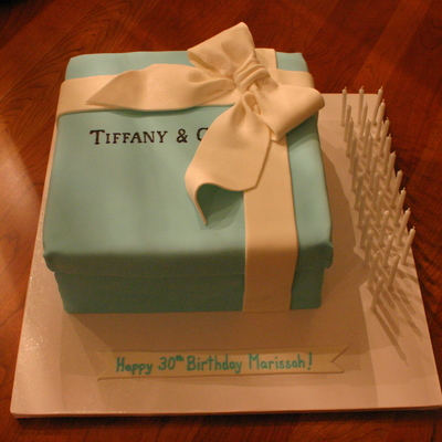 Tiffany Gift Box Cake