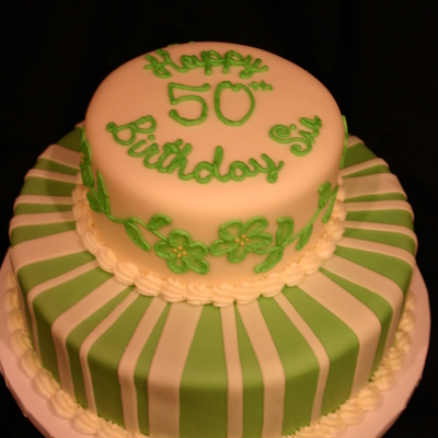 Green And White 50Th Birthday