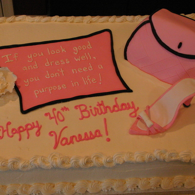 Shopper's 40Th Birthday Cake