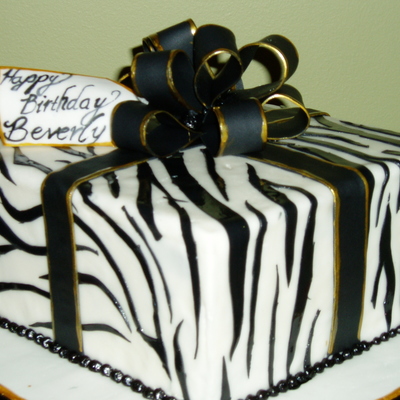 Zebra Birthday Present