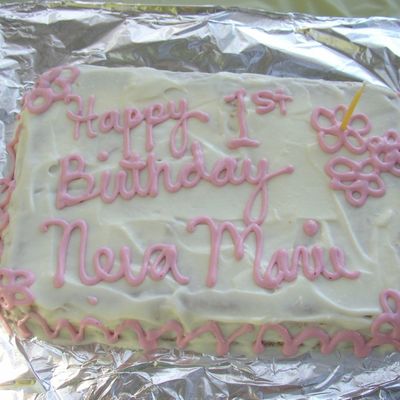 Neva's 1St B-Day Cake