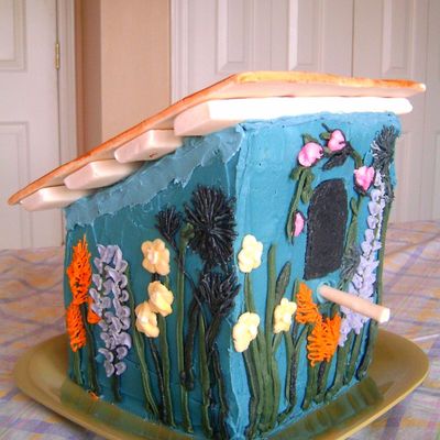 Birdhouse Cake