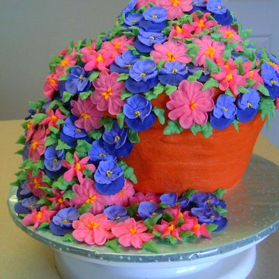 Flower Pot Cake