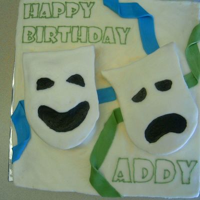 Comedy/tragedy Cake