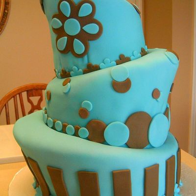 Brown/teal Topsy Turvey