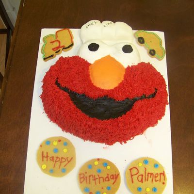 Elmo B-Day Cake