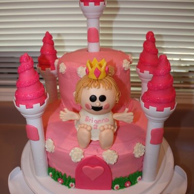 Pink Castle Cake