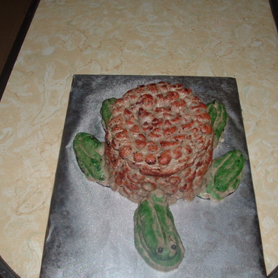 Turtle Smash Cake